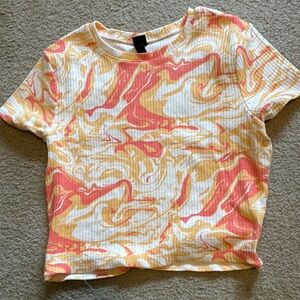 Colorful Swirl Patterned Top